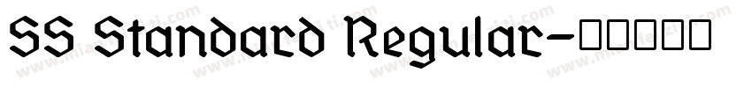 SS Standard Regular字体转换